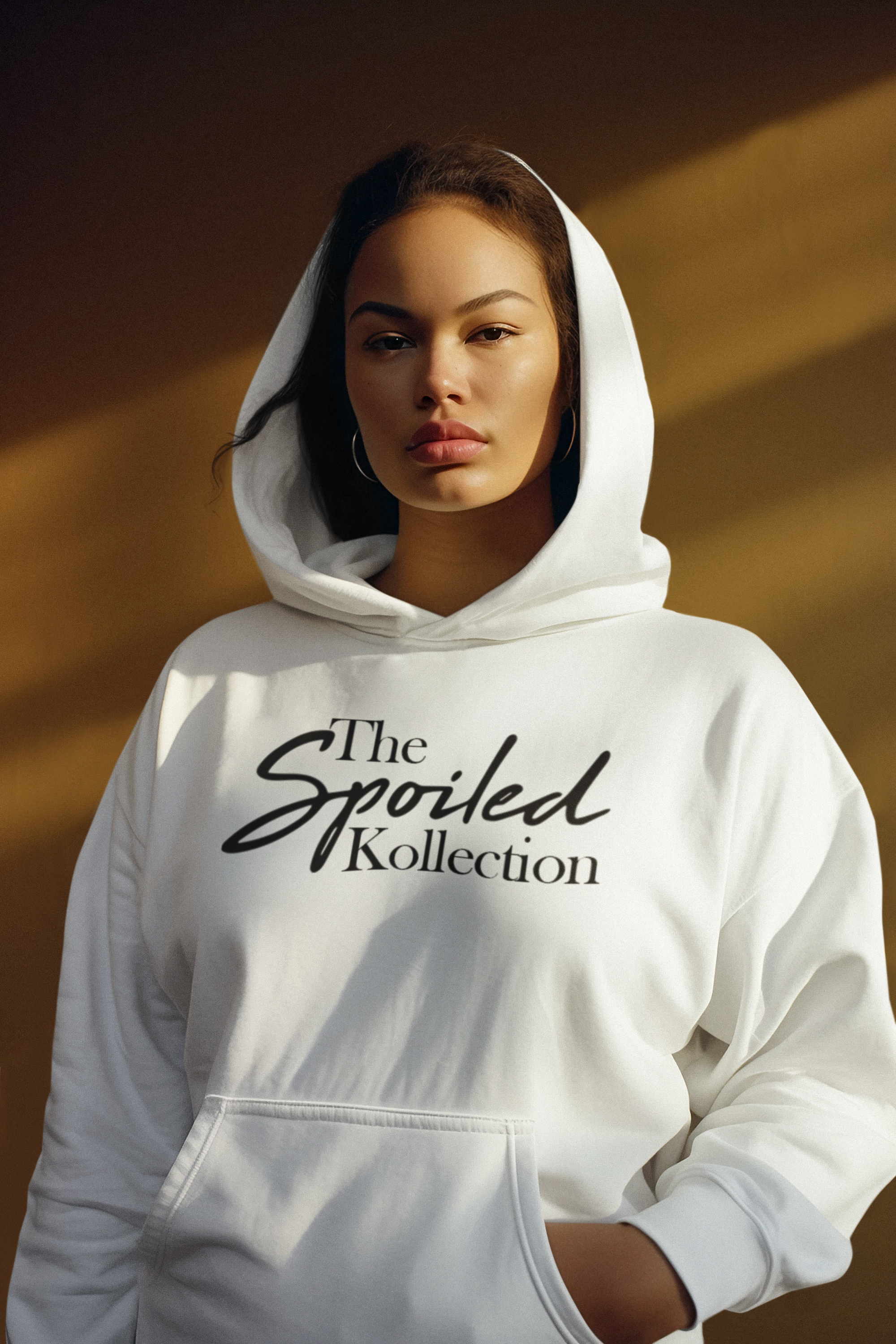 "The Spoiled Kollection Black Hoodie – Unisex Pullover for Casual Comfort" - The Spoiled Kollection