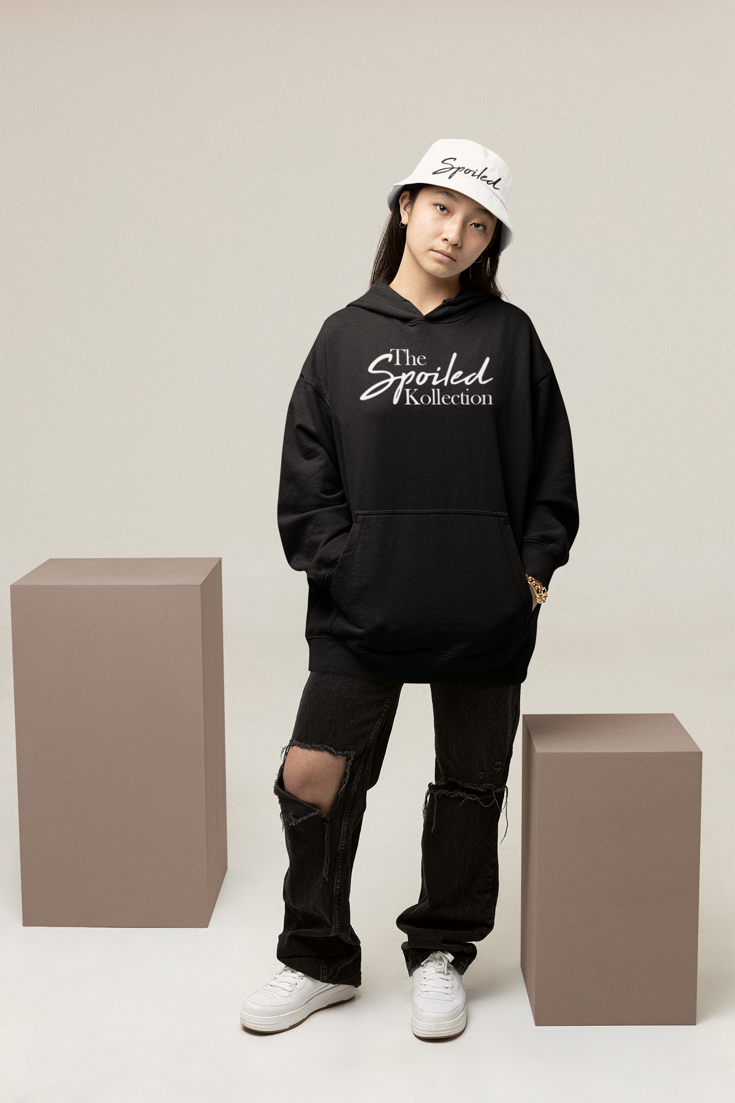 The Spoiled Kollection Combo Set: Premium Hoodie & Bucket Hat - The Spoiled Kollection