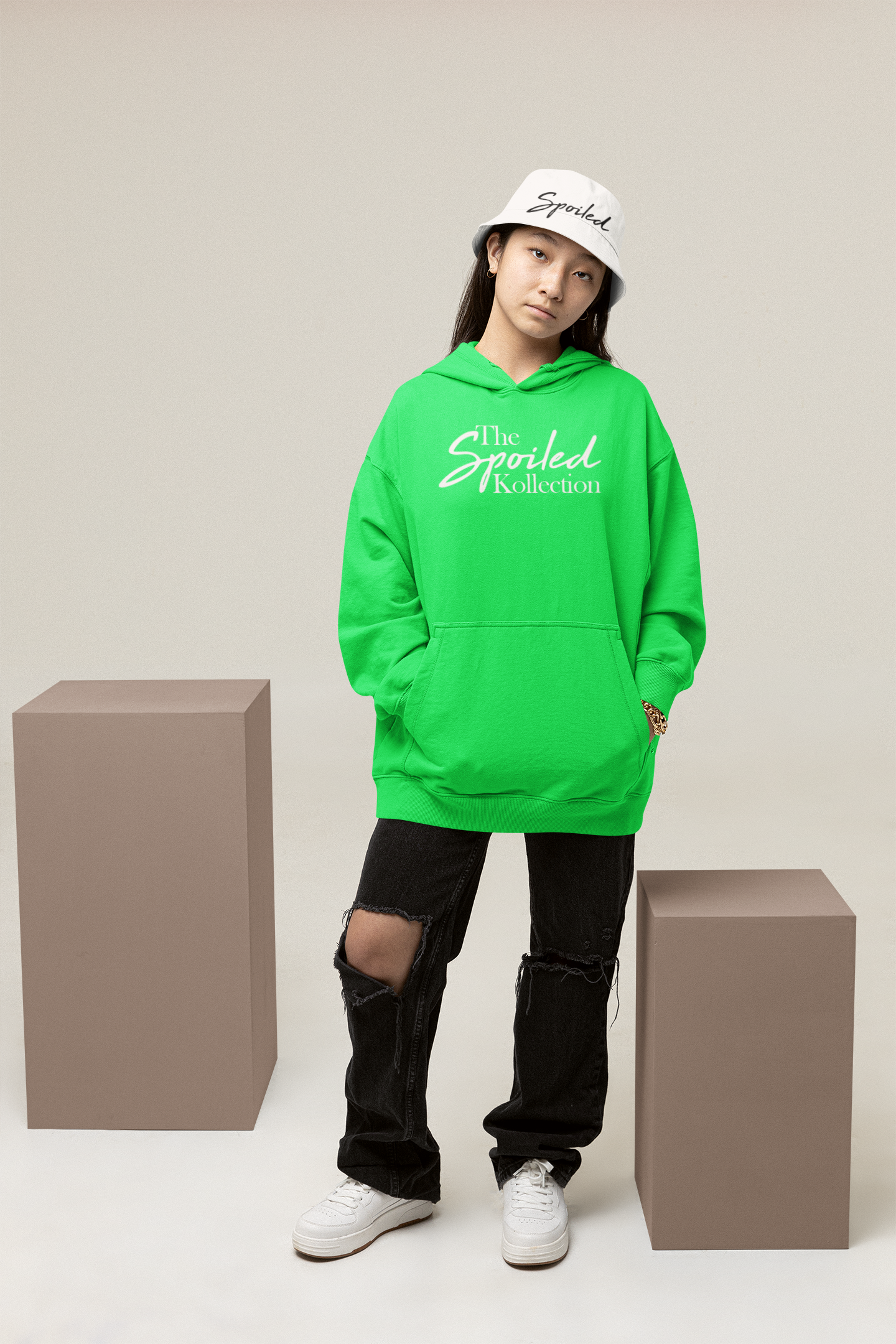 The Spoiled Kollection Combo Set: Premium Hoodie & Bucket Hat - The Spoiled Kollection