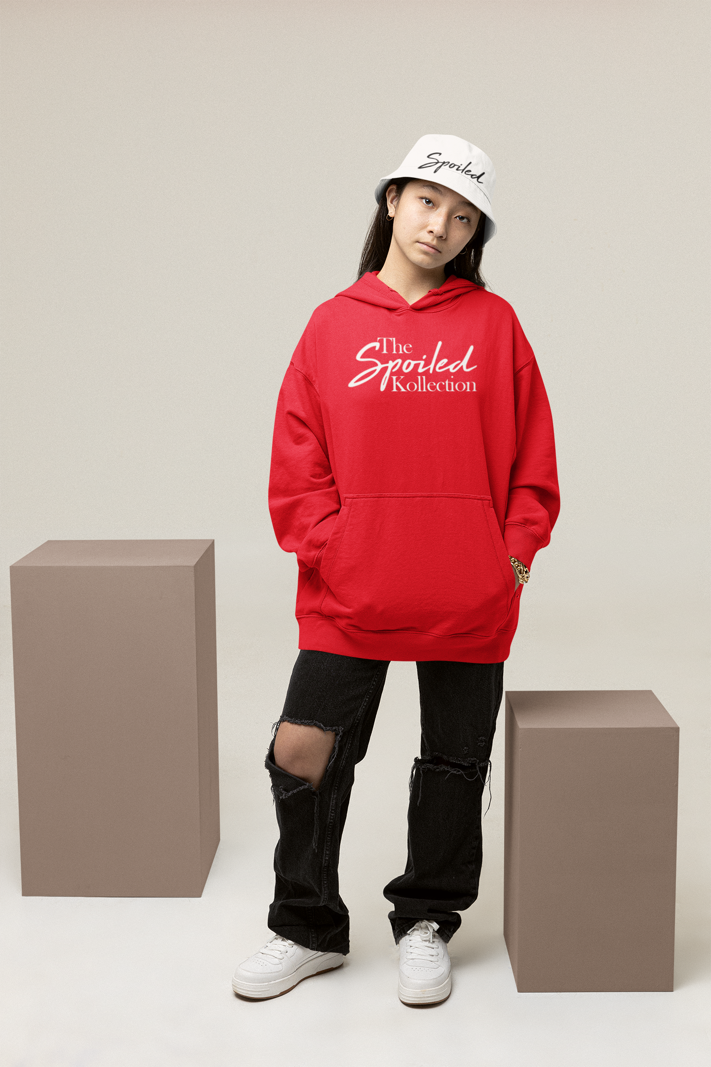 The Spoiled Kollection Combo Set: Premium Hoodie & Bucket Hat - The Spoiled Kollection