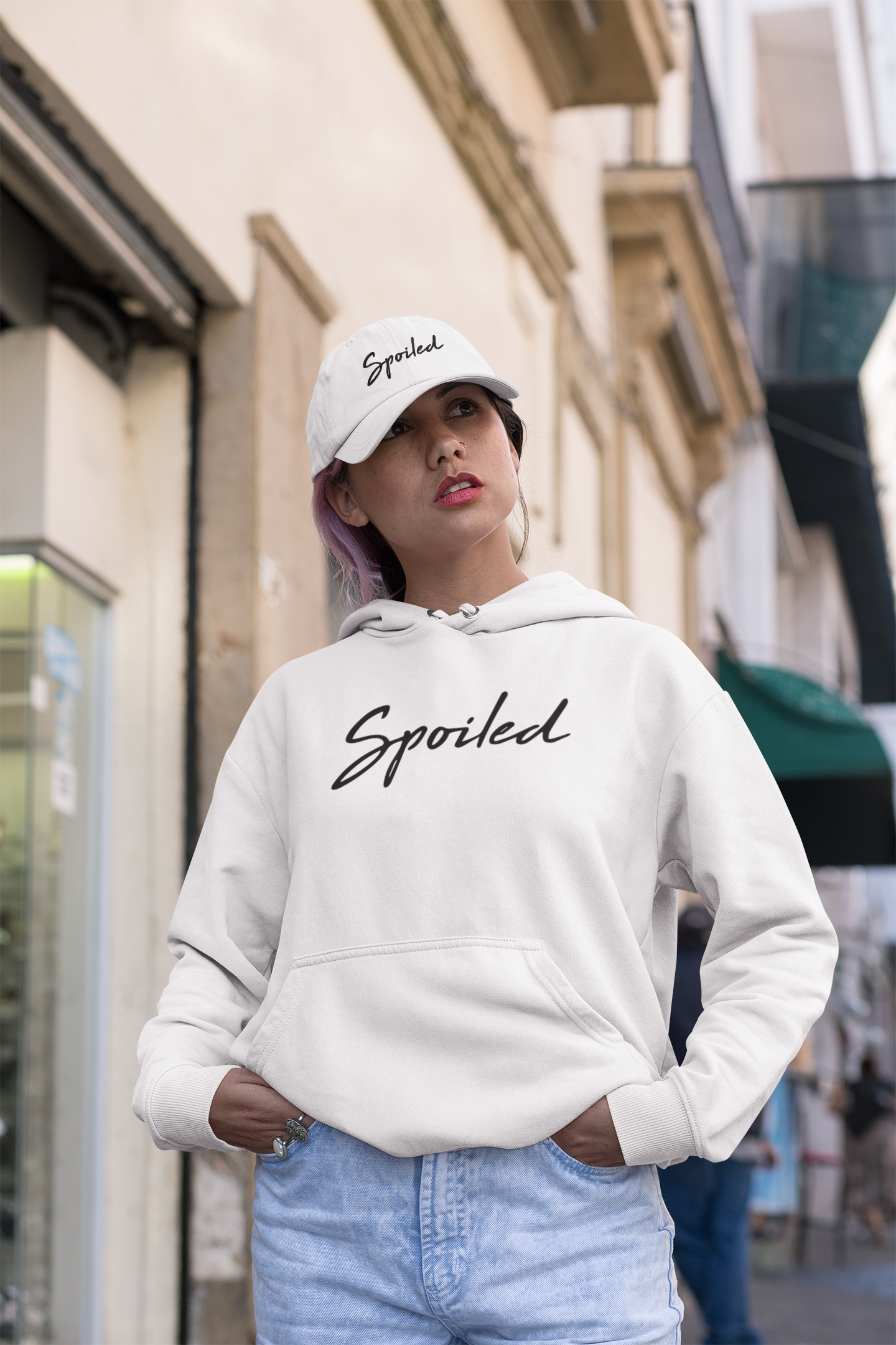 The Spoiled Kollection Hoodie & Dad Hat Combo - The Spoiled Kollection